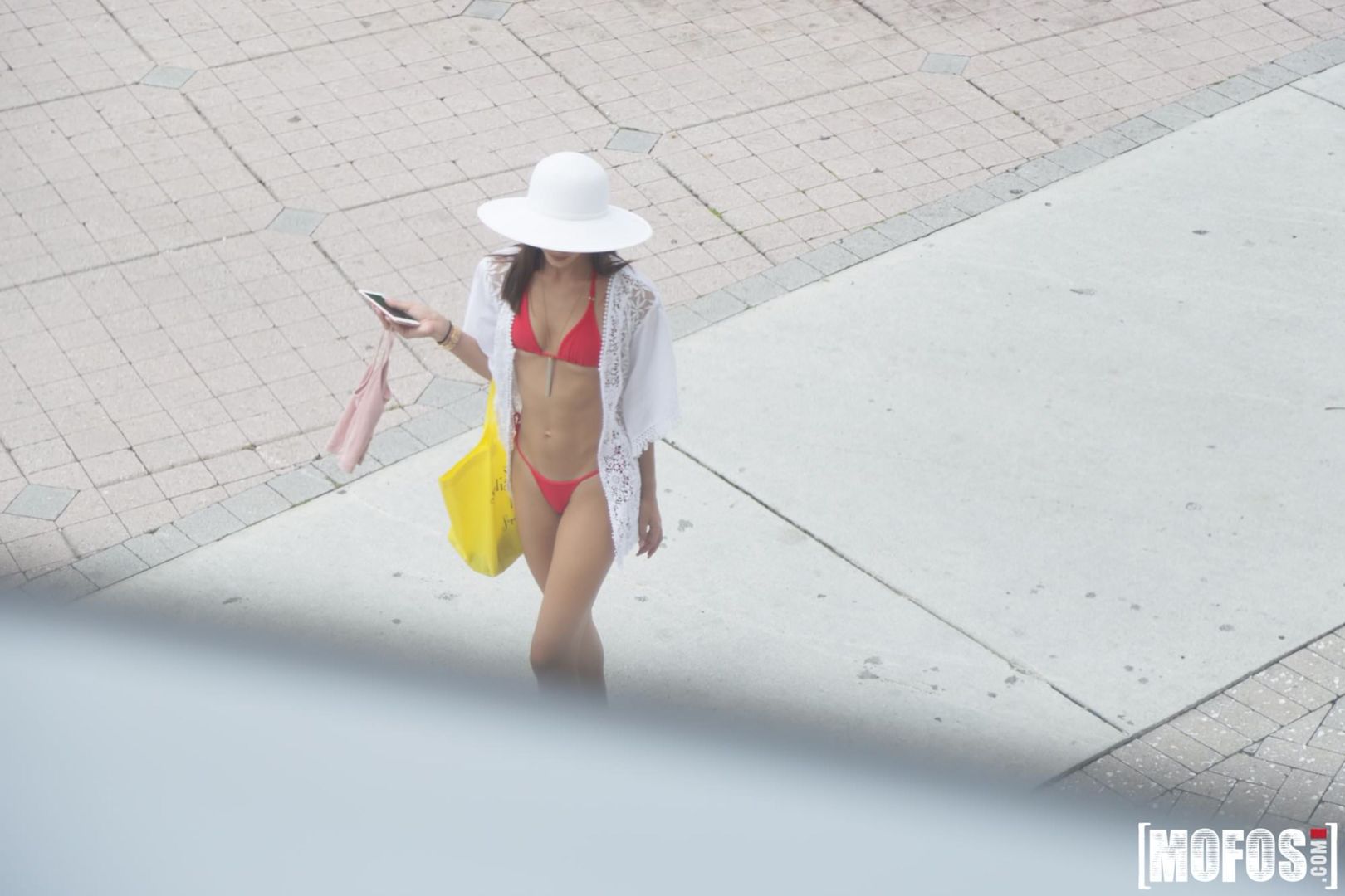 Celeb Look-Alike in Thong Bikini