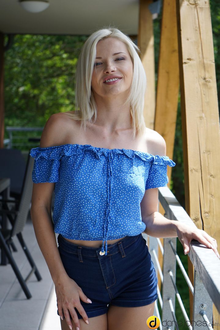 Young blonde wife demands attention