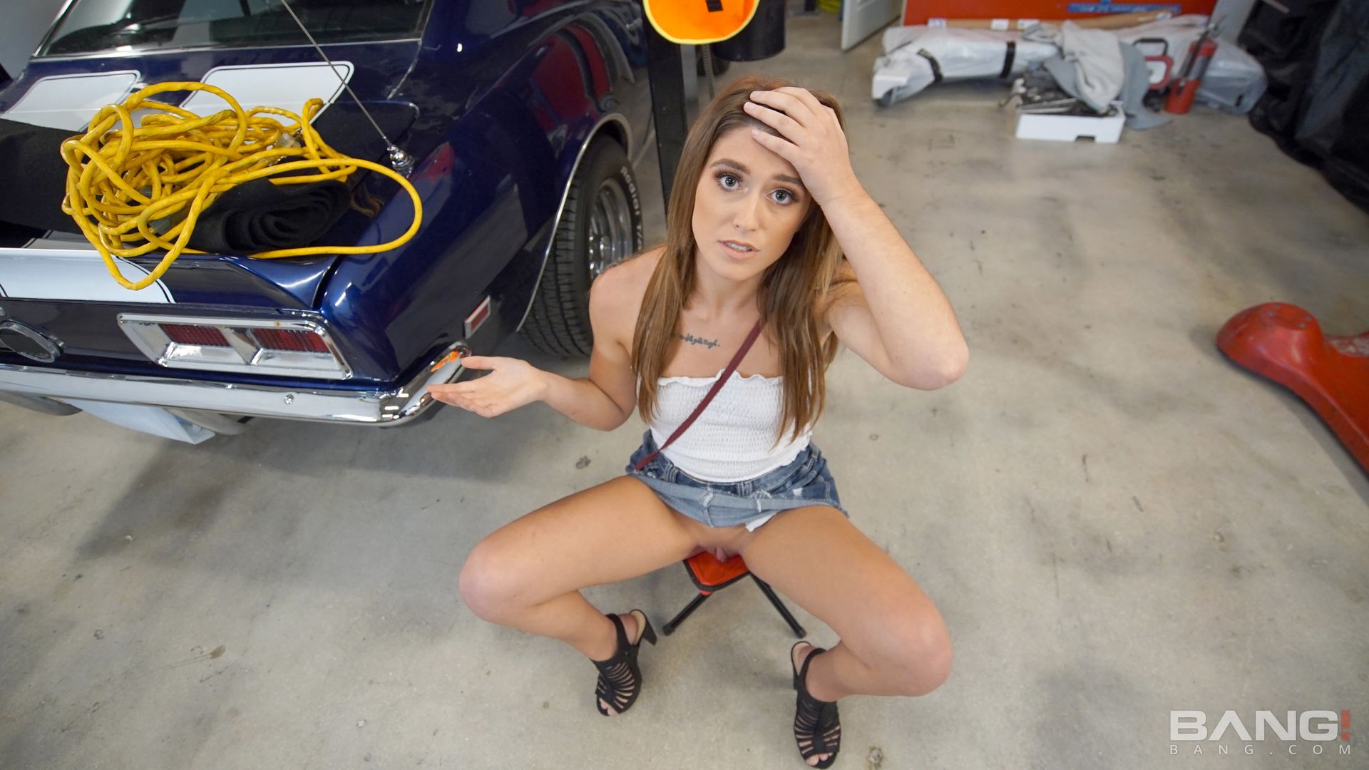 Riley Shea Gets Her Car Bill Lowered By Being A Dirty Slut