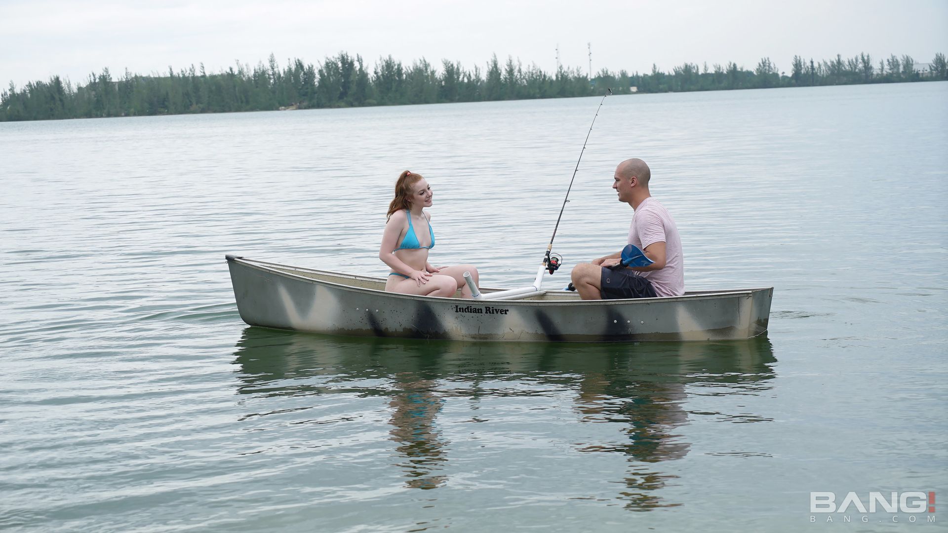 Amber Addis Goes Naked Fishing And Catches A Cock In Her Pussy!