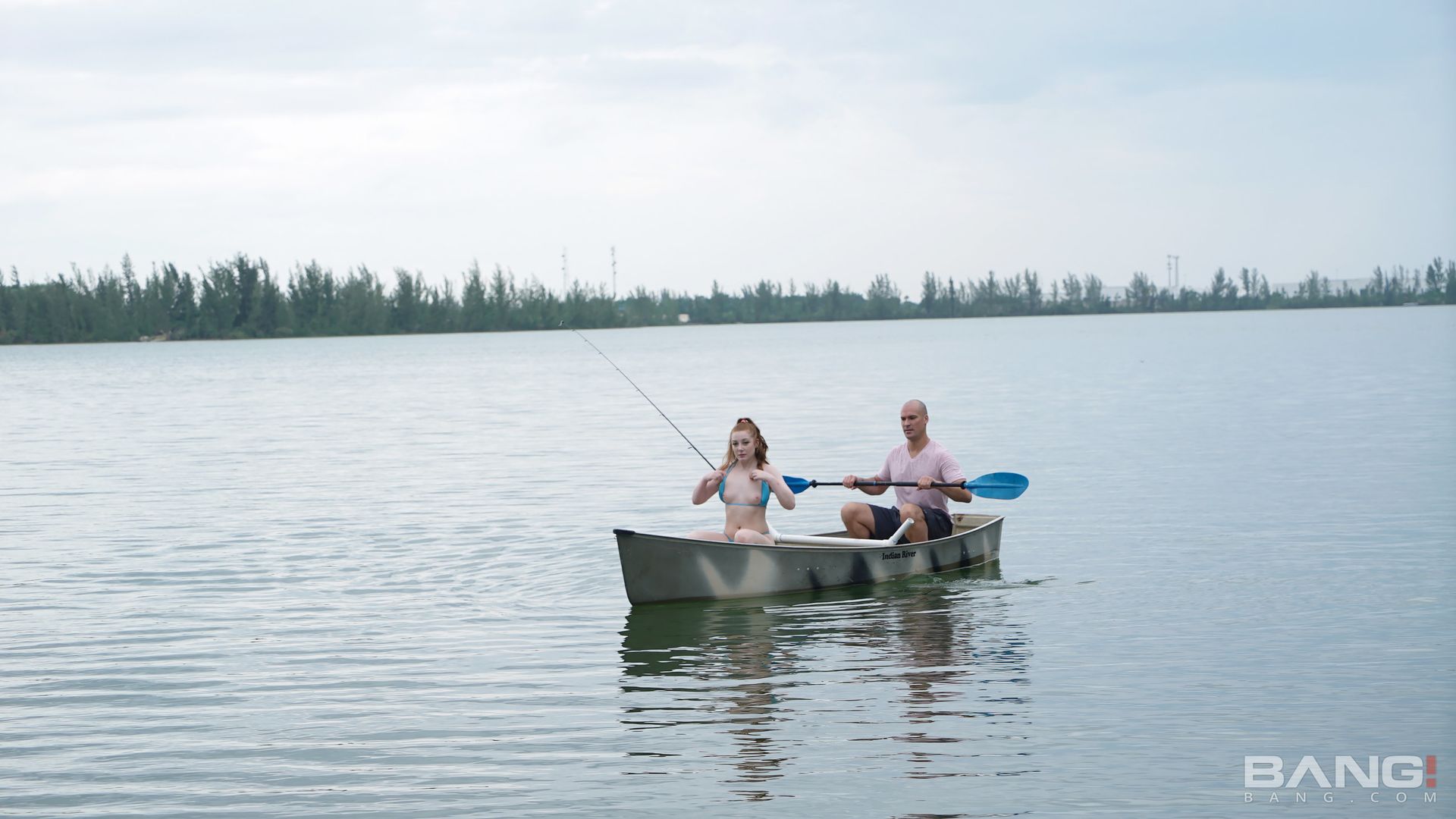 Amber Addis Goes Naked Fishing And Catches A Cock In Her Pussy!