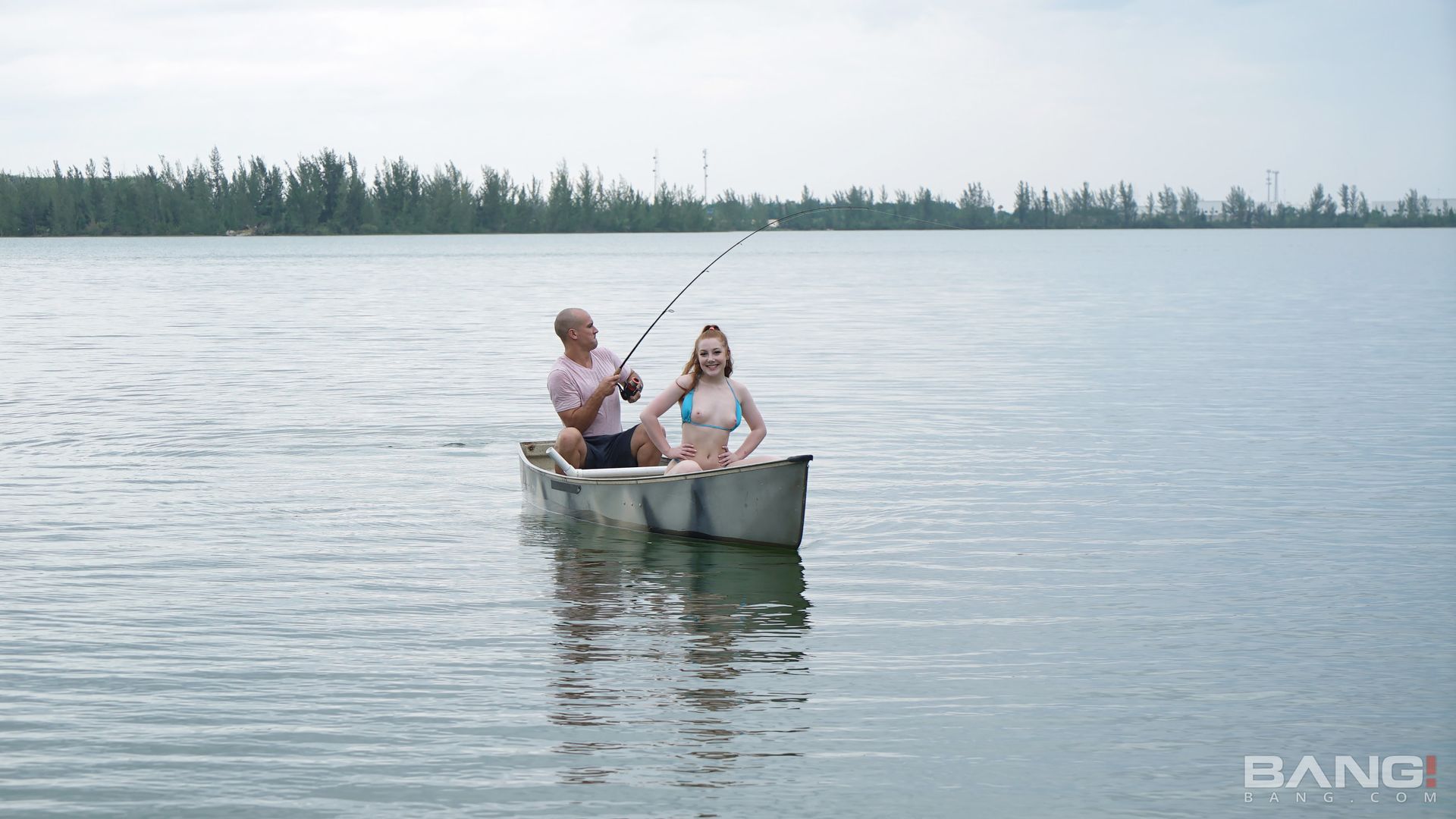 Amber Addis Goes Naked Fishing And Catches A Cock In Her Pussy!