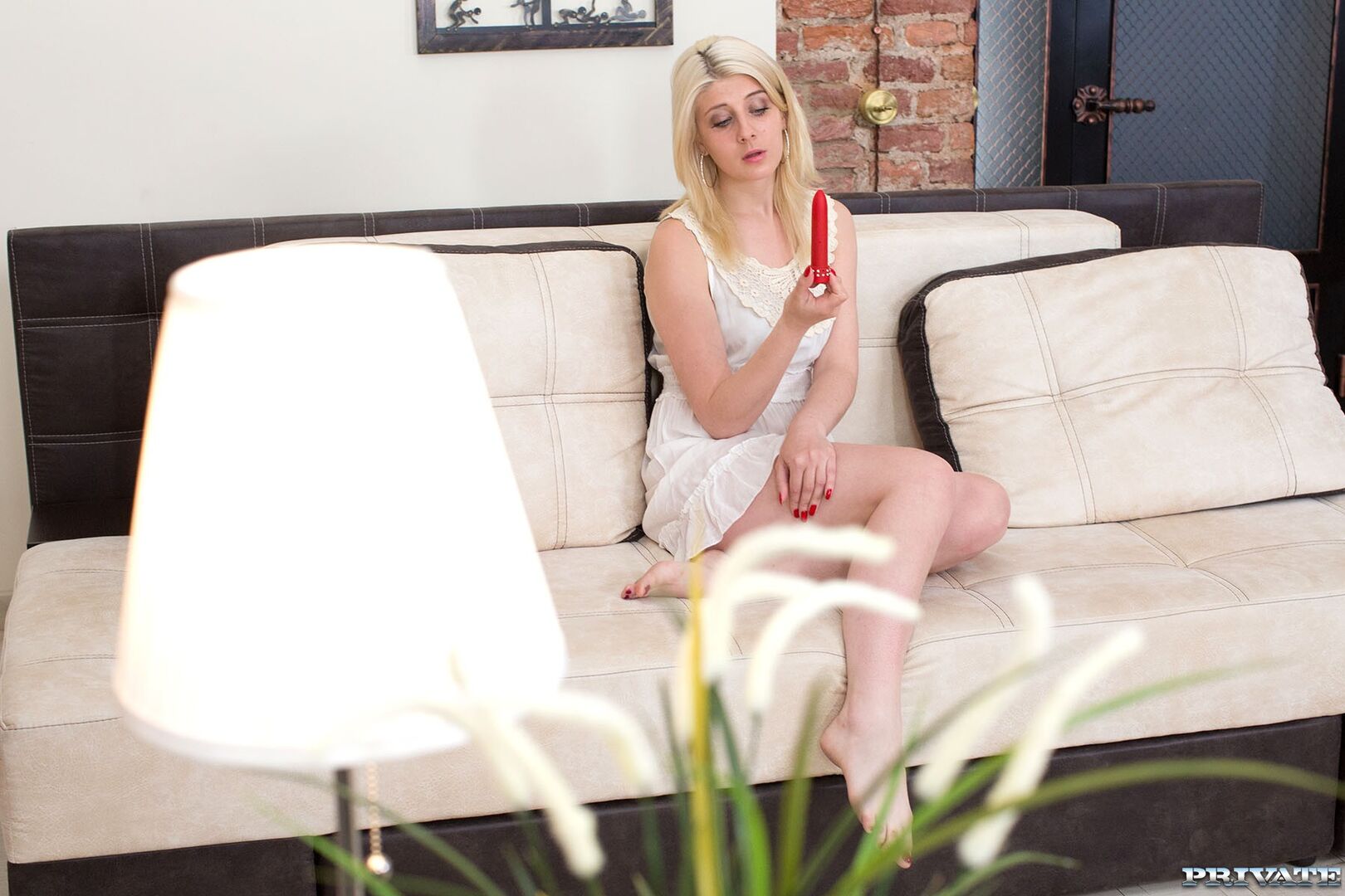 Blonde Teen Sofia Forgets Her Vibrator and Fucks Her Man