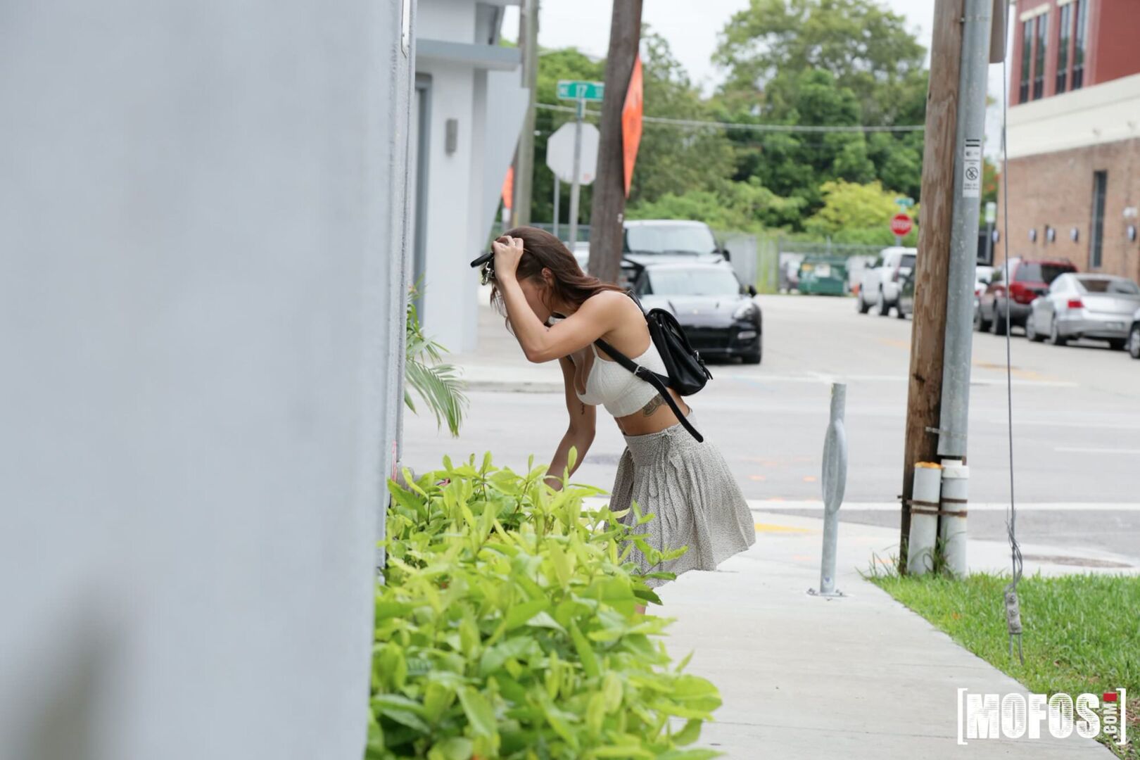 Busty Neighbor Catches Peeping Tom