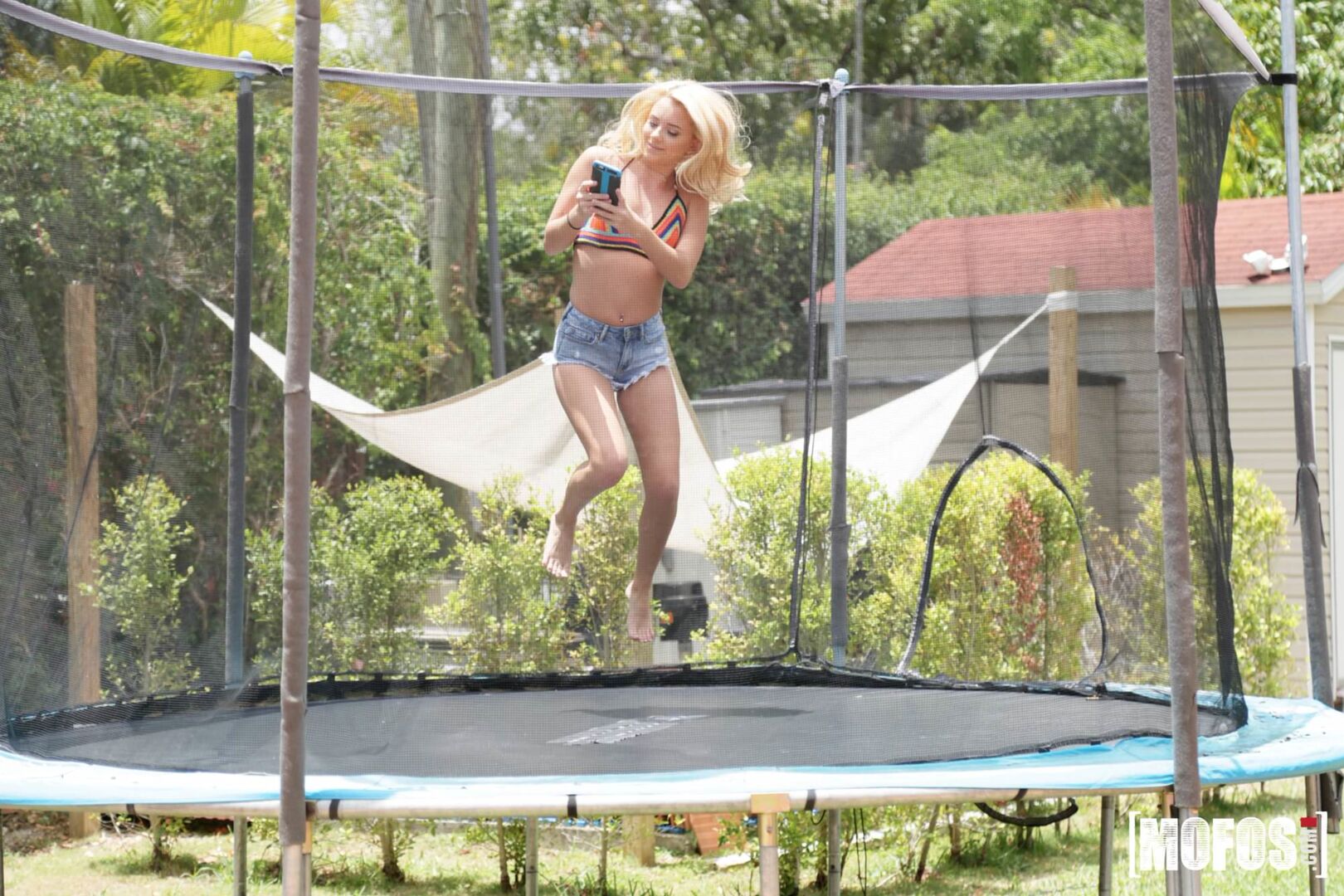 Trampoline Cock Worship