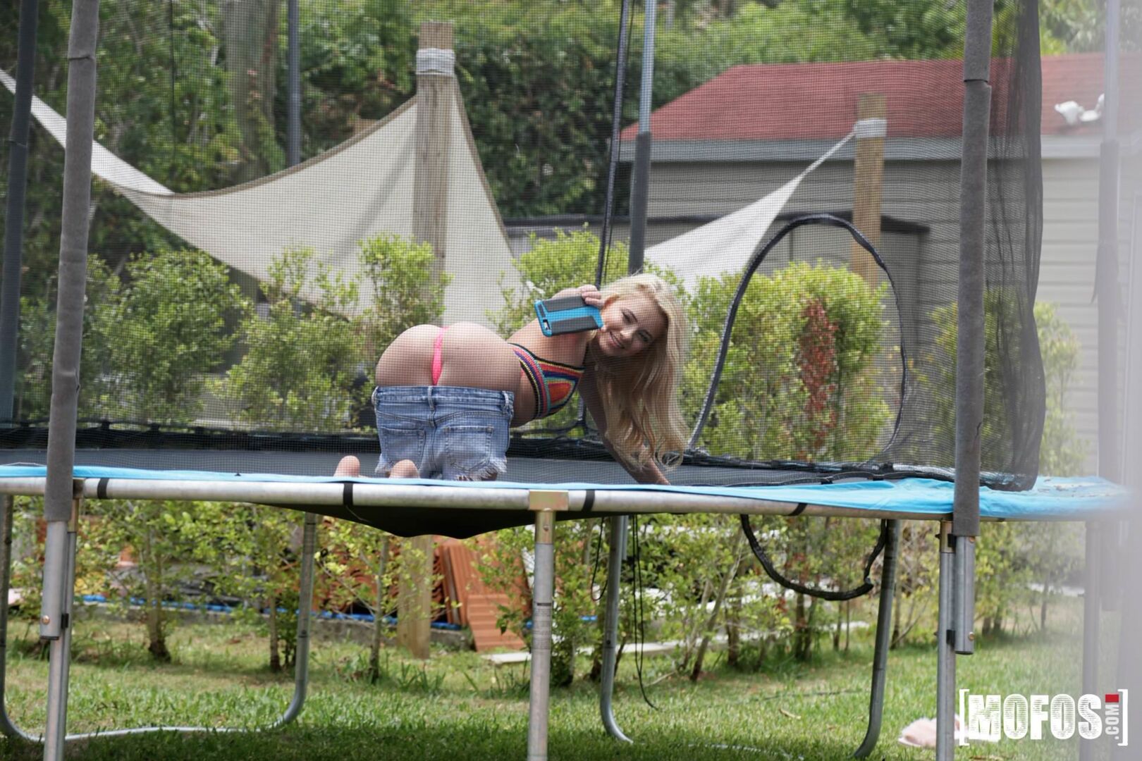 Trampoline Cock Worship