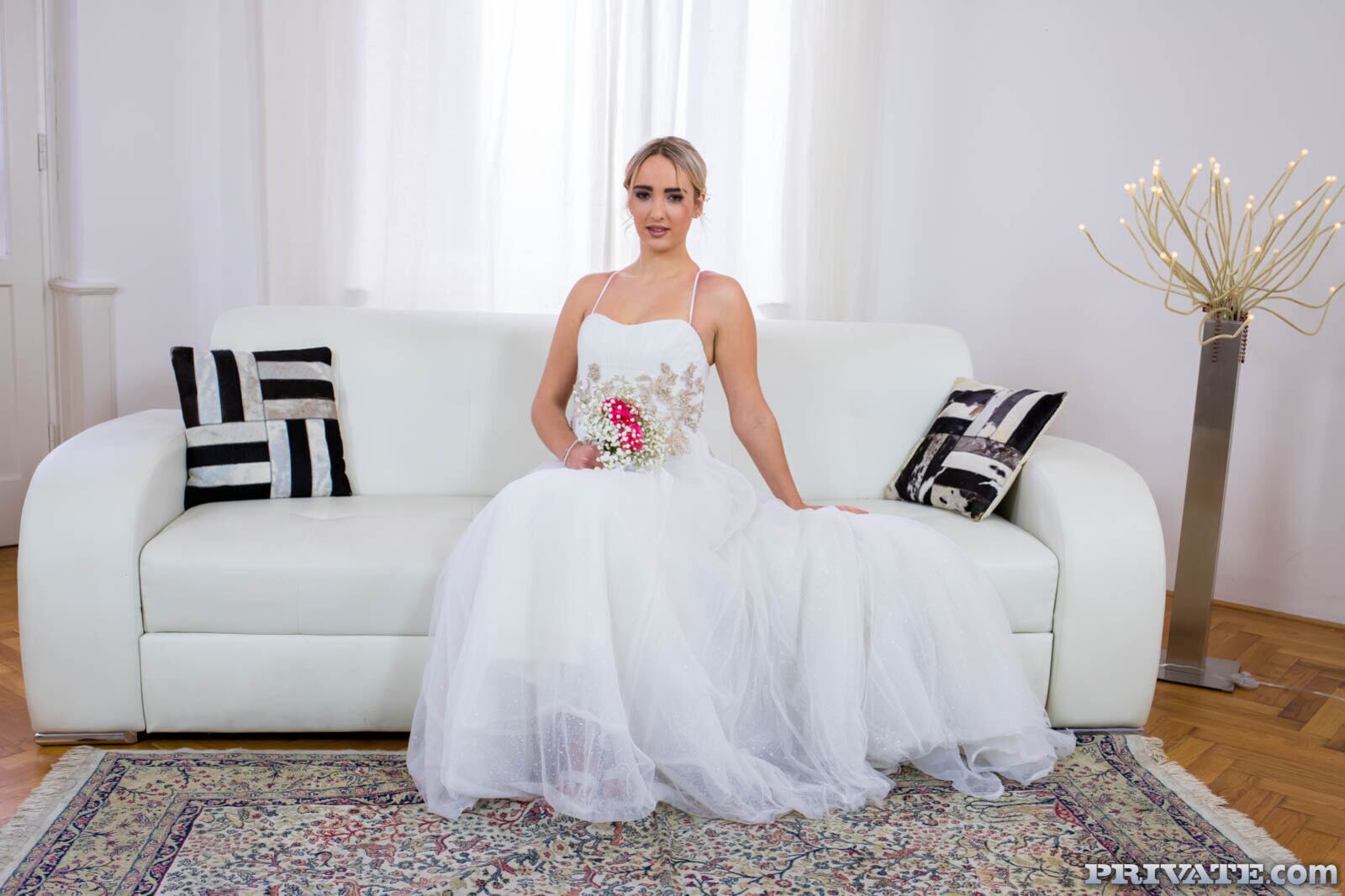 Anna Khara, Horny Bride Enjoys Threesome with DP