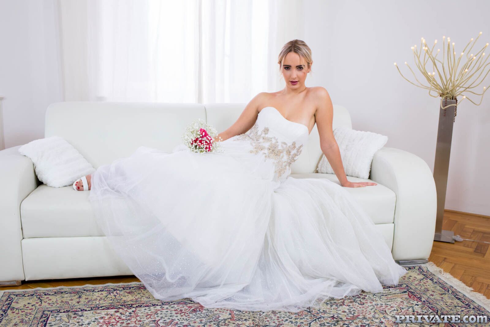 Anna Khara, Horny Bride Enjoys Threesome with DP