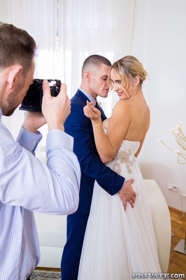 Anna Khara, Horny Bride Enjoys Threesome with DP