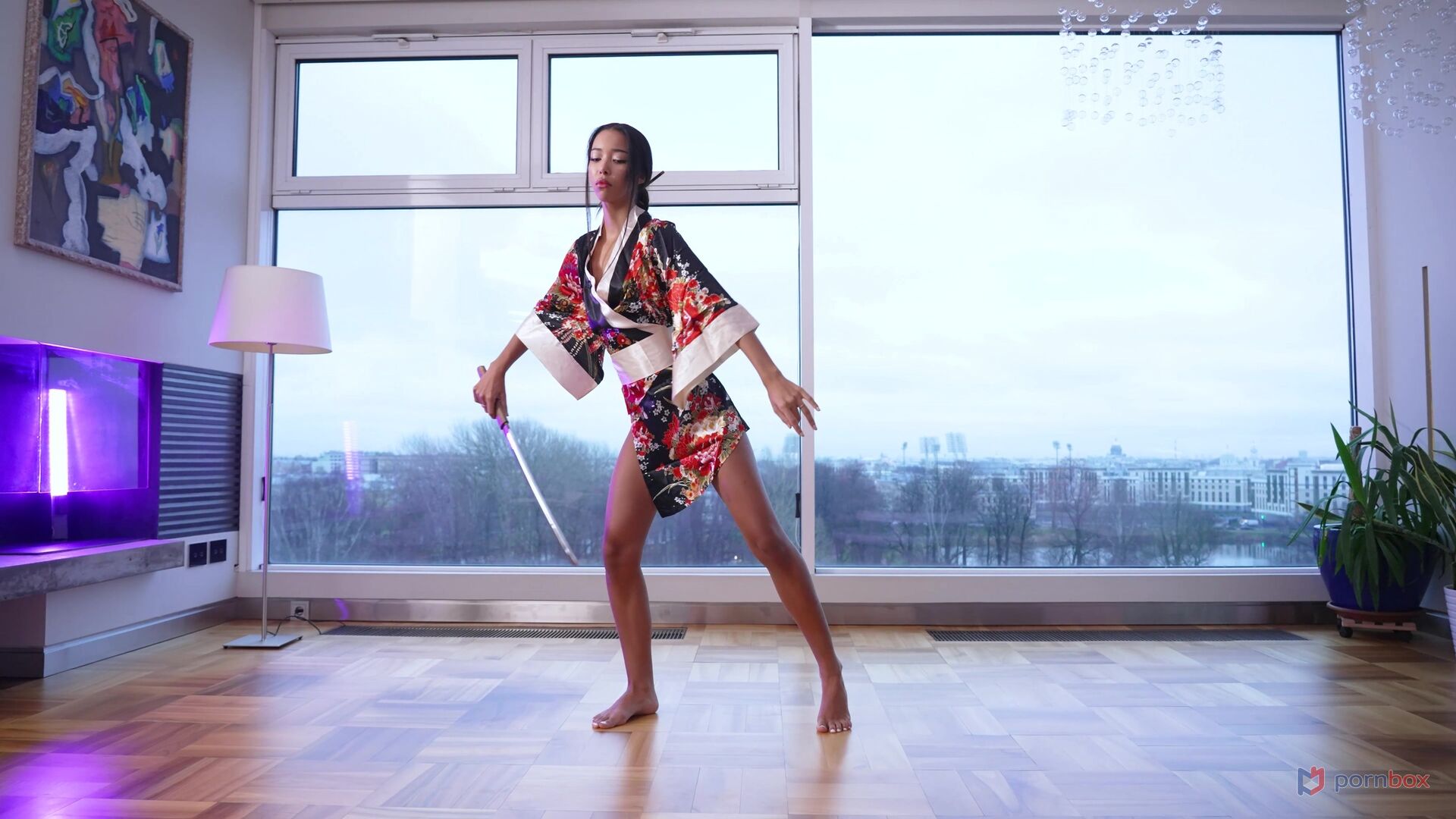 Skinny Samurai Dancer Lia Lin Takes a Hard Ass Pound GP2339