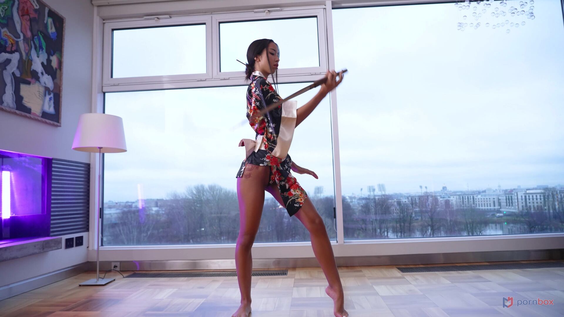 Skinny Samurai Dancer Lia Lin Takes a Hard Ass Pound GP2339