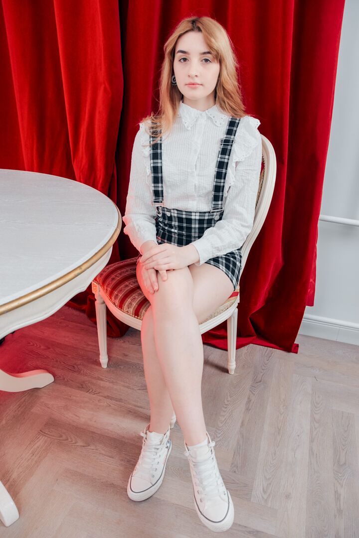 Lazy student pleases her teacher