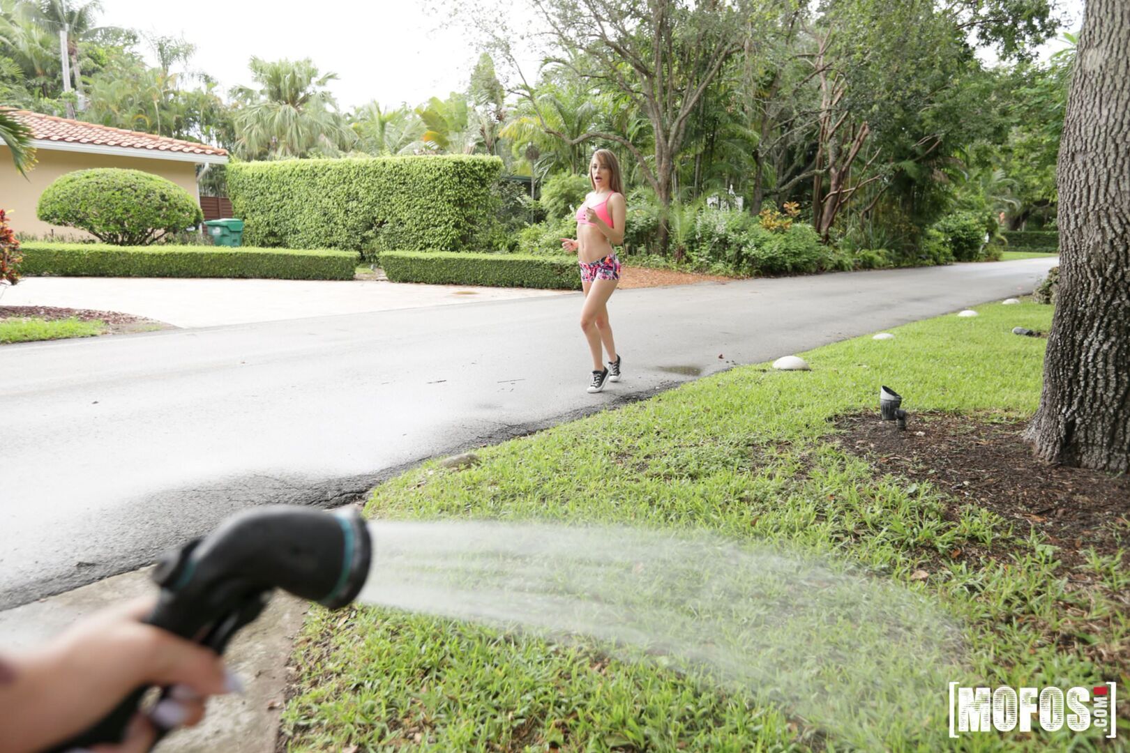Blindfolded Jogger Threesome