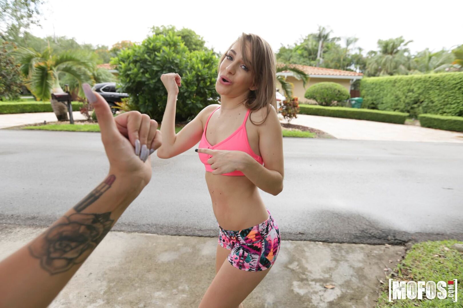 Blindfolded Jogger Threesome
