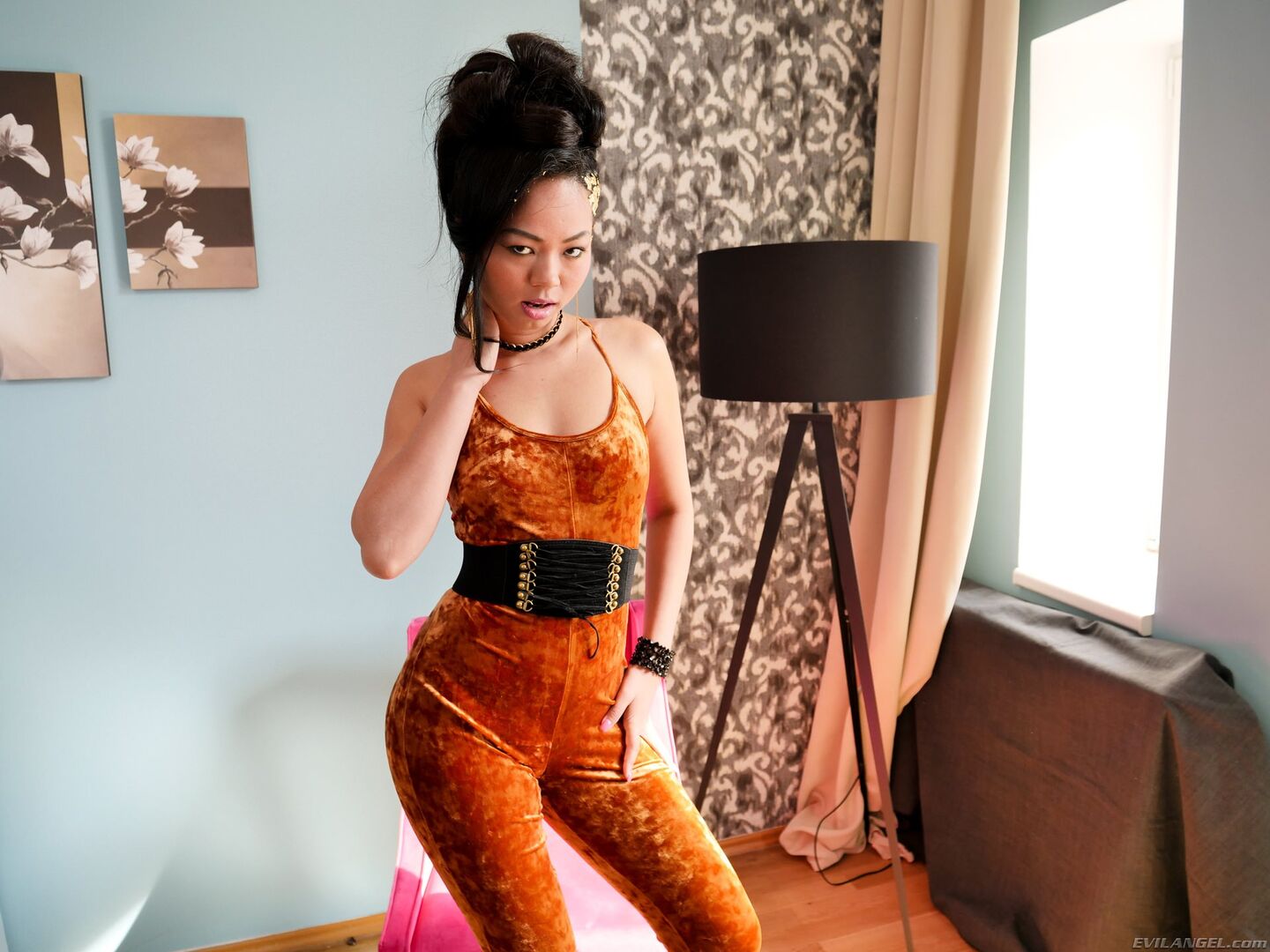 Tattooed Asian Doll's Gaping Anal Fuck