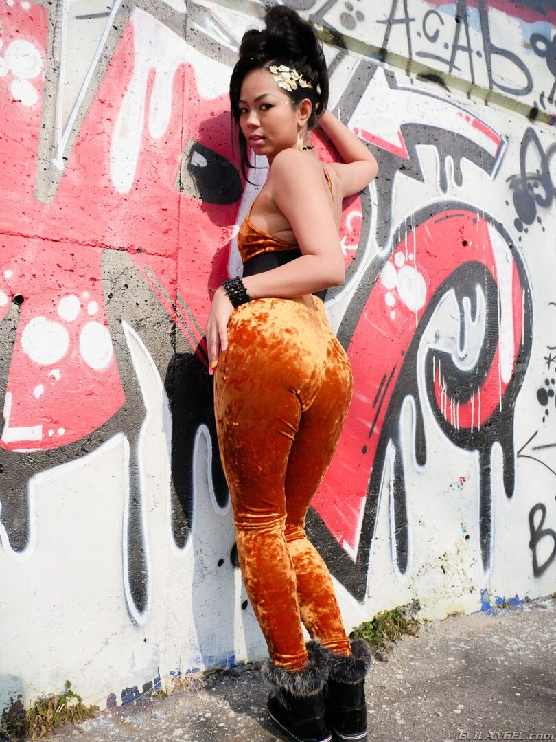 Tattooed Asian Doll's Gaping Anal Fuck