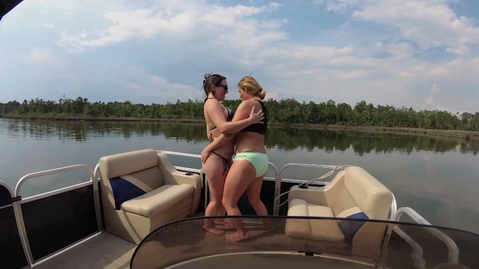 Naked On Pontoon Boats