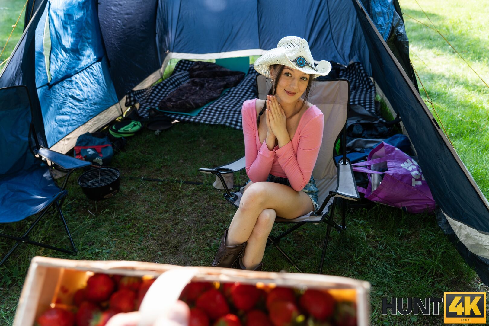 Forest strawberry bet led to a fire ride