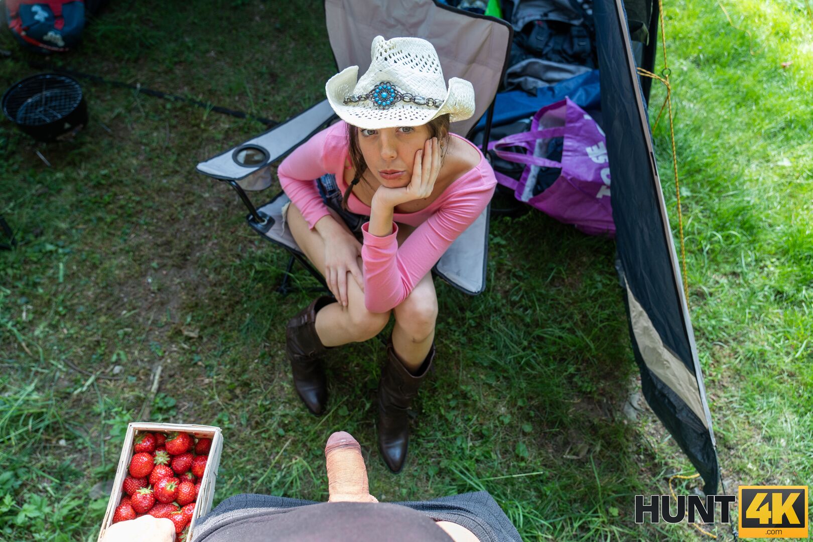 Forest strawberry bet led to a fire ride