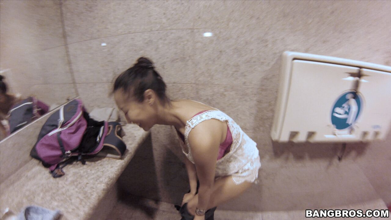 Big Tit Asian chick fucked in public