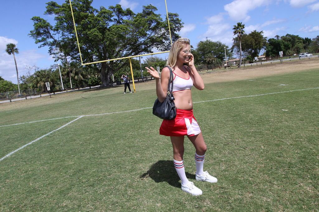 Hot Blonde Cheerleader Reecy Rae Fucks After Practice