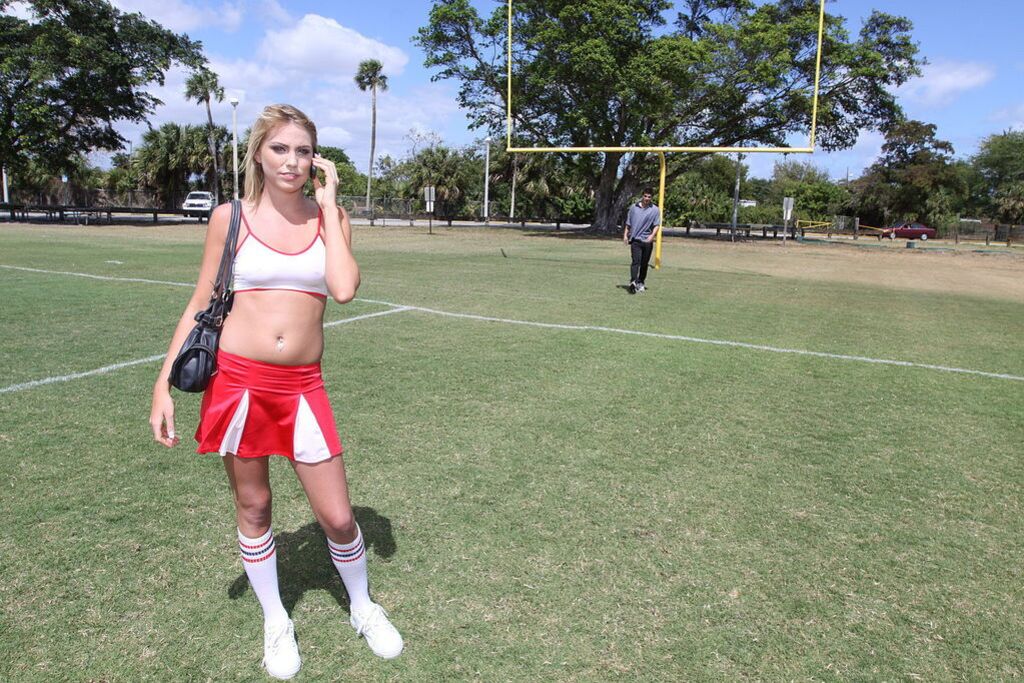 Hot Blonde Cheerleader Reecy Rae Fucks After Practice