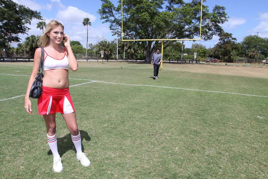 Hot Blonde Cheerleader Reecy Rae Fucks After Practice