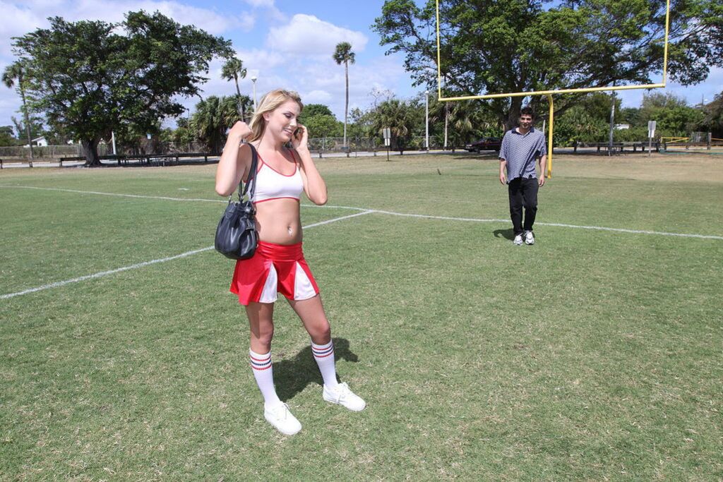 Hot Blonde Cheerleader Reecy Rae Fucks After Practice
