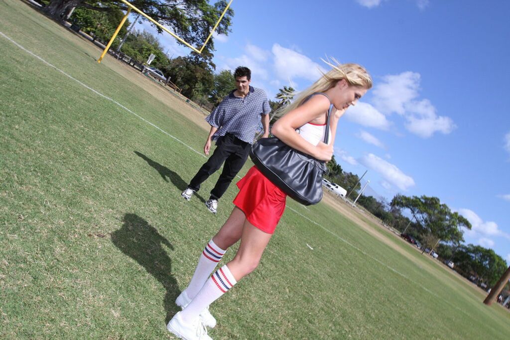 Hot Blonde Cheerleader Reecy Rae Fucks After Practice