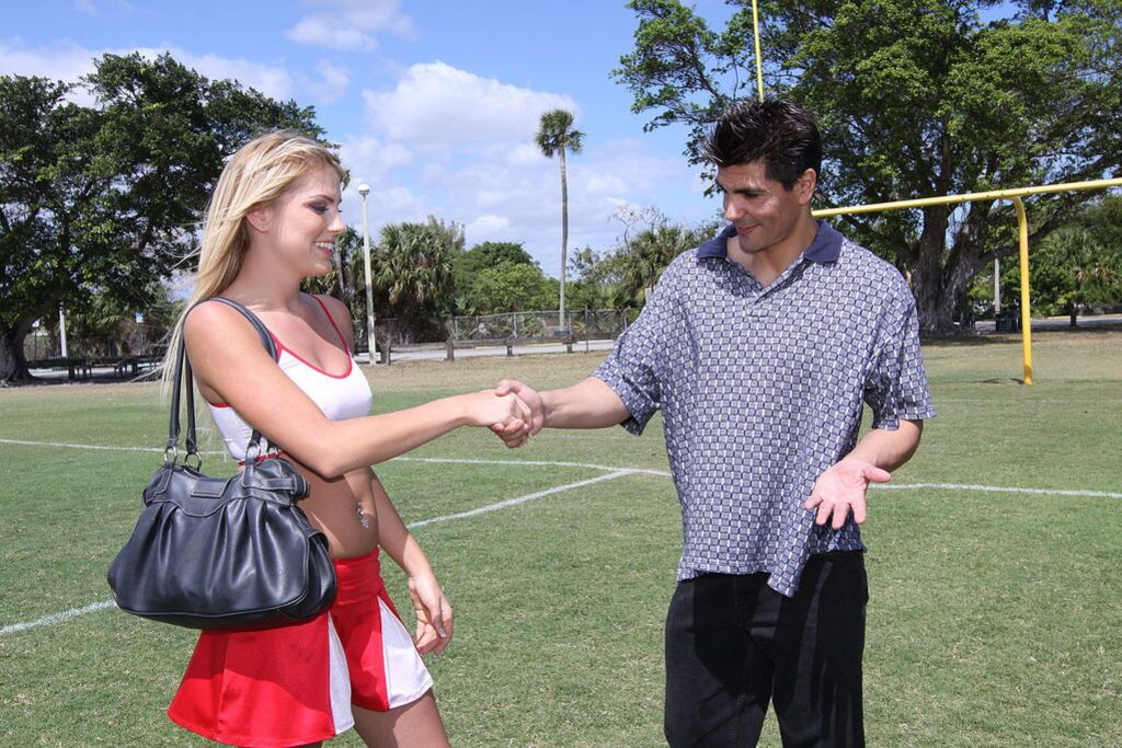 Hot Blonde Cheerleader Reecy Rae Fucks After Practice