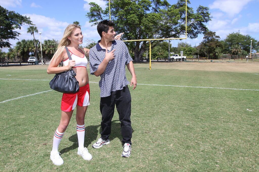 Hot Blonde Cheerleader Reecy Rae Fucks After Practice