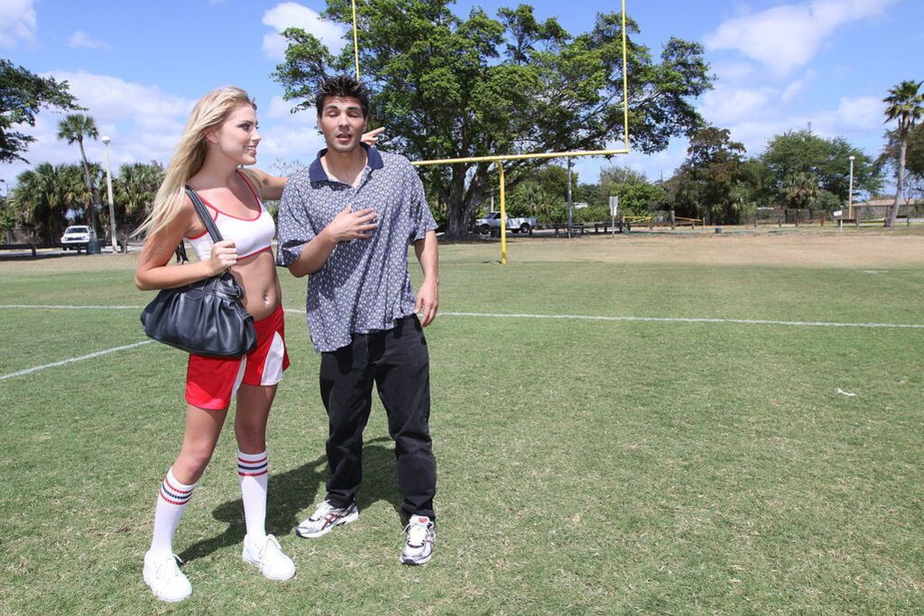 Hot Blonde Cheerleader Reecy Rae Fucks After Practice