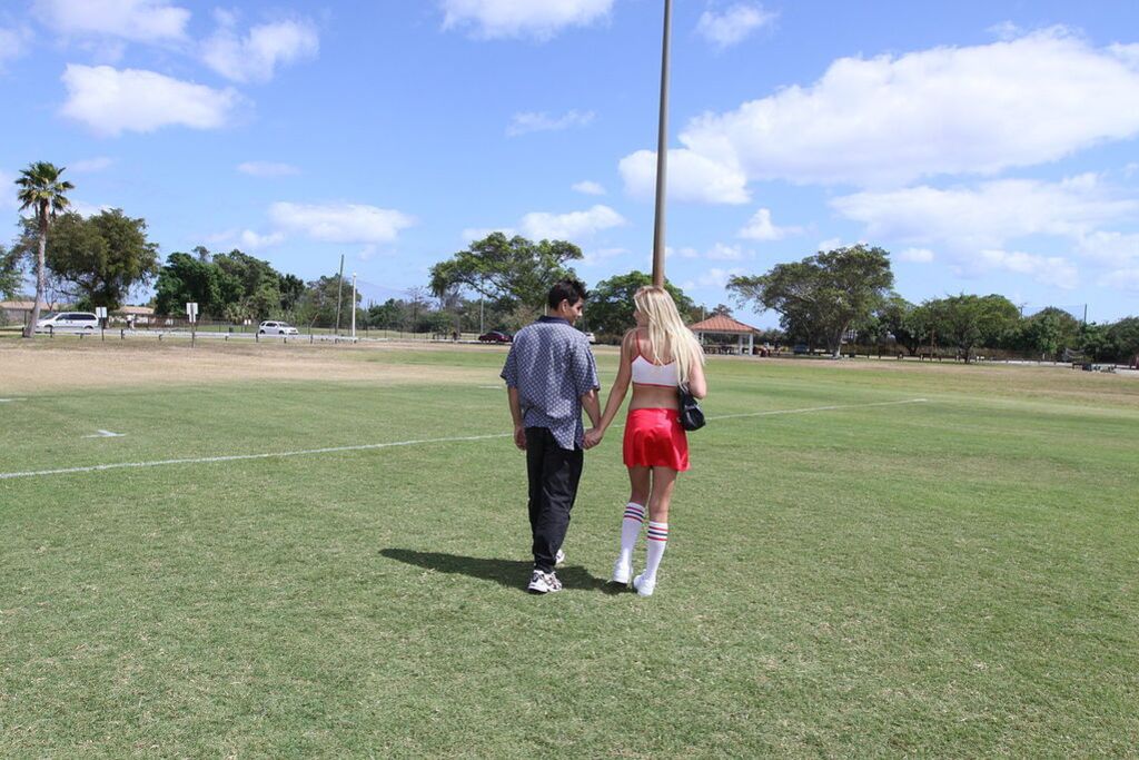 Hot Blonde Cheerleader Reecy Rae Fucks After Practice