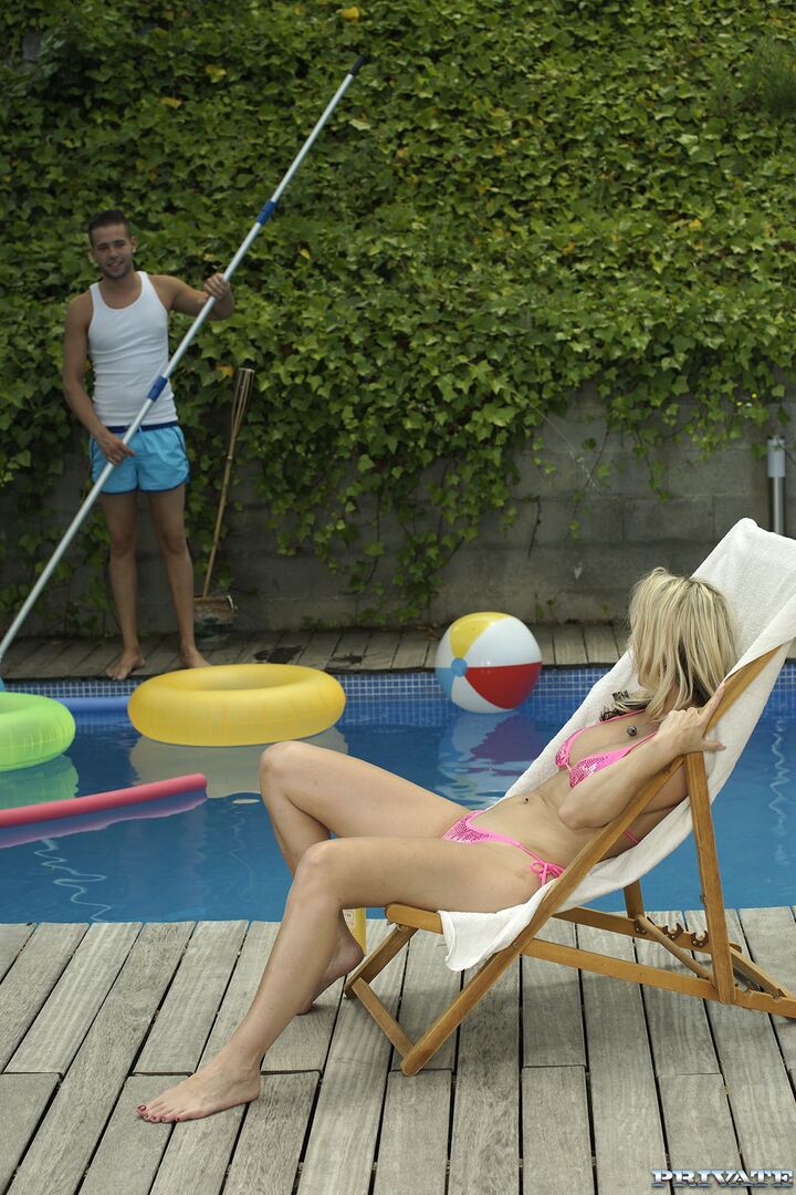 Nasty New Milf Julia Pink Drinks a Glass of Cum