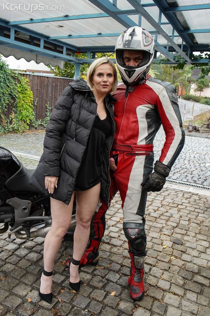 BLOWING A BIKER