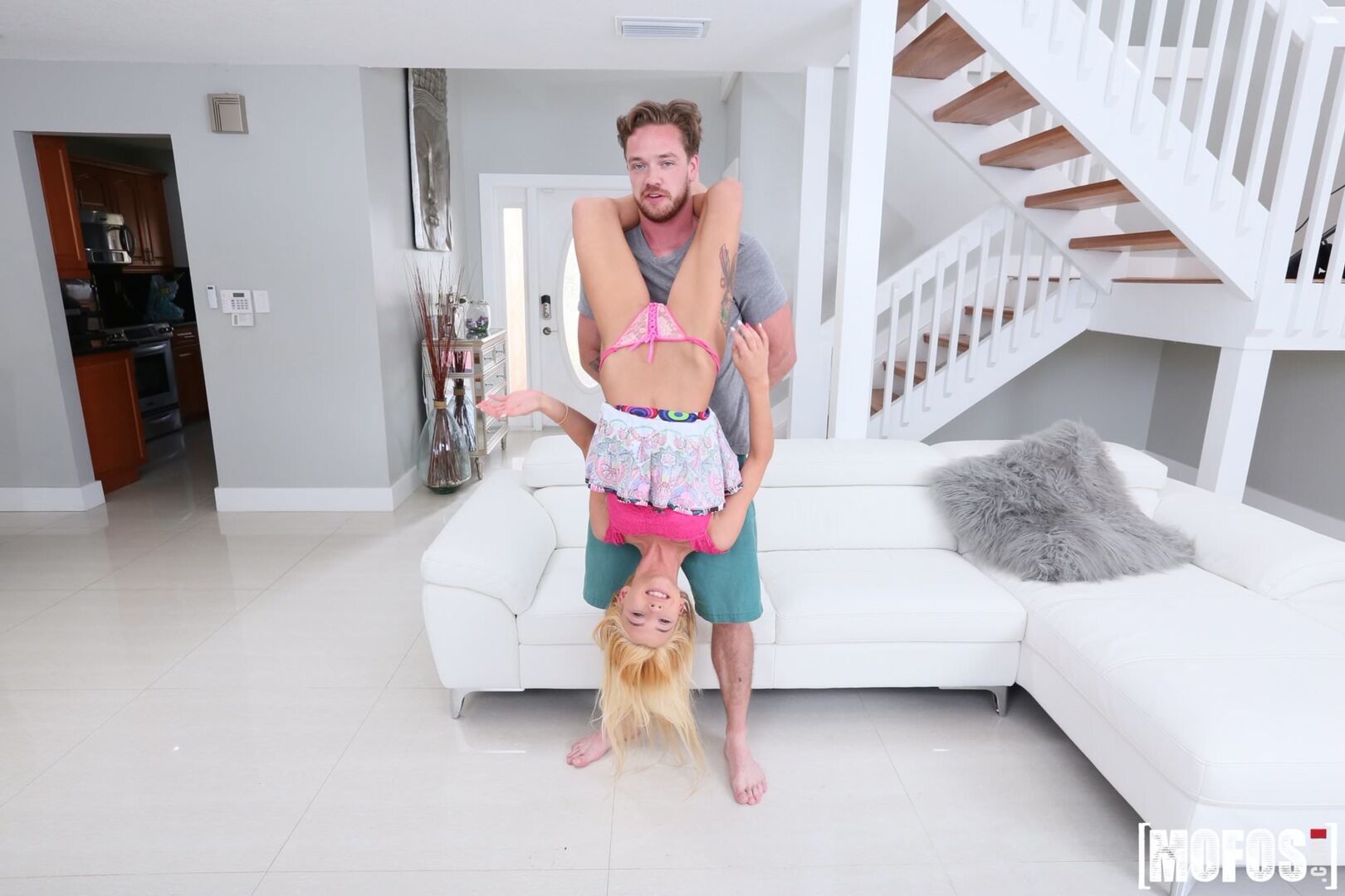 Tiny Blonde's First Monster Cock
