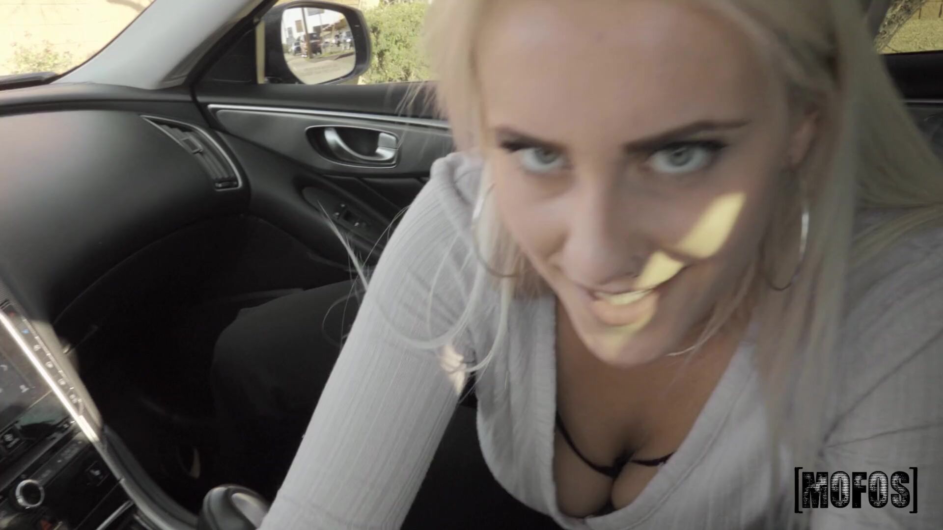 Busty Blonde Hitches Ride on a Big Dick