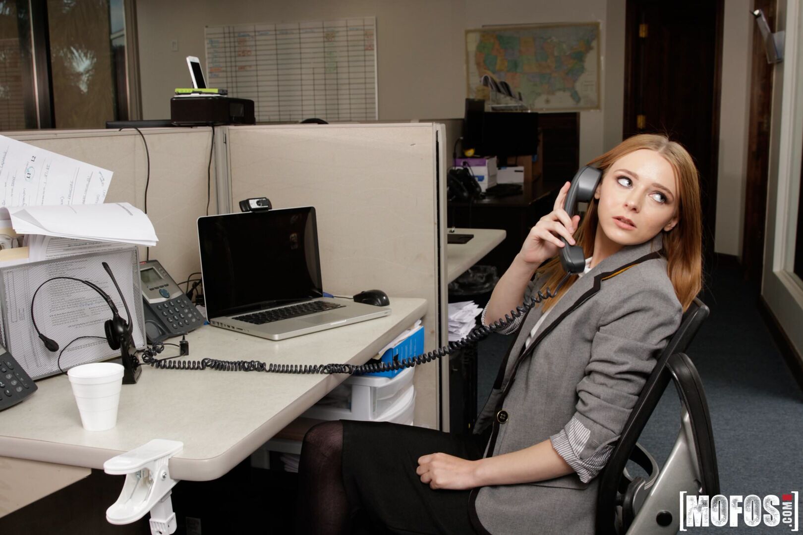 Sexy Secretary's Secret Cam Work