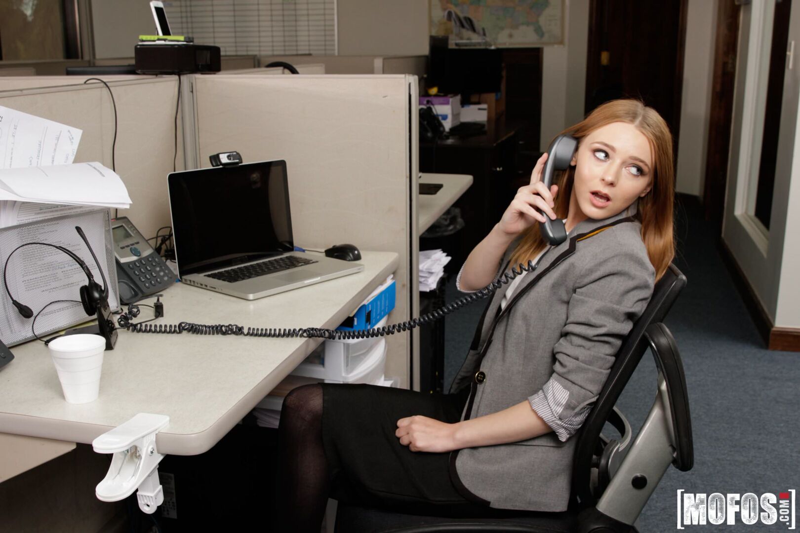 Sexy Secretary's Secret Cam Work
