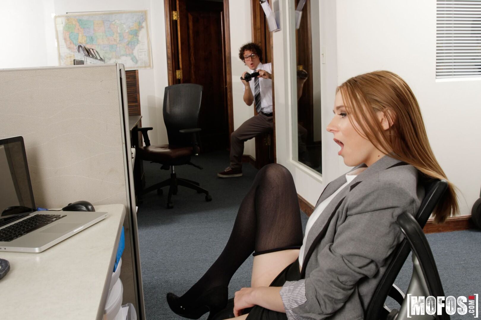 Sexy Secretary's Secret Cam Work