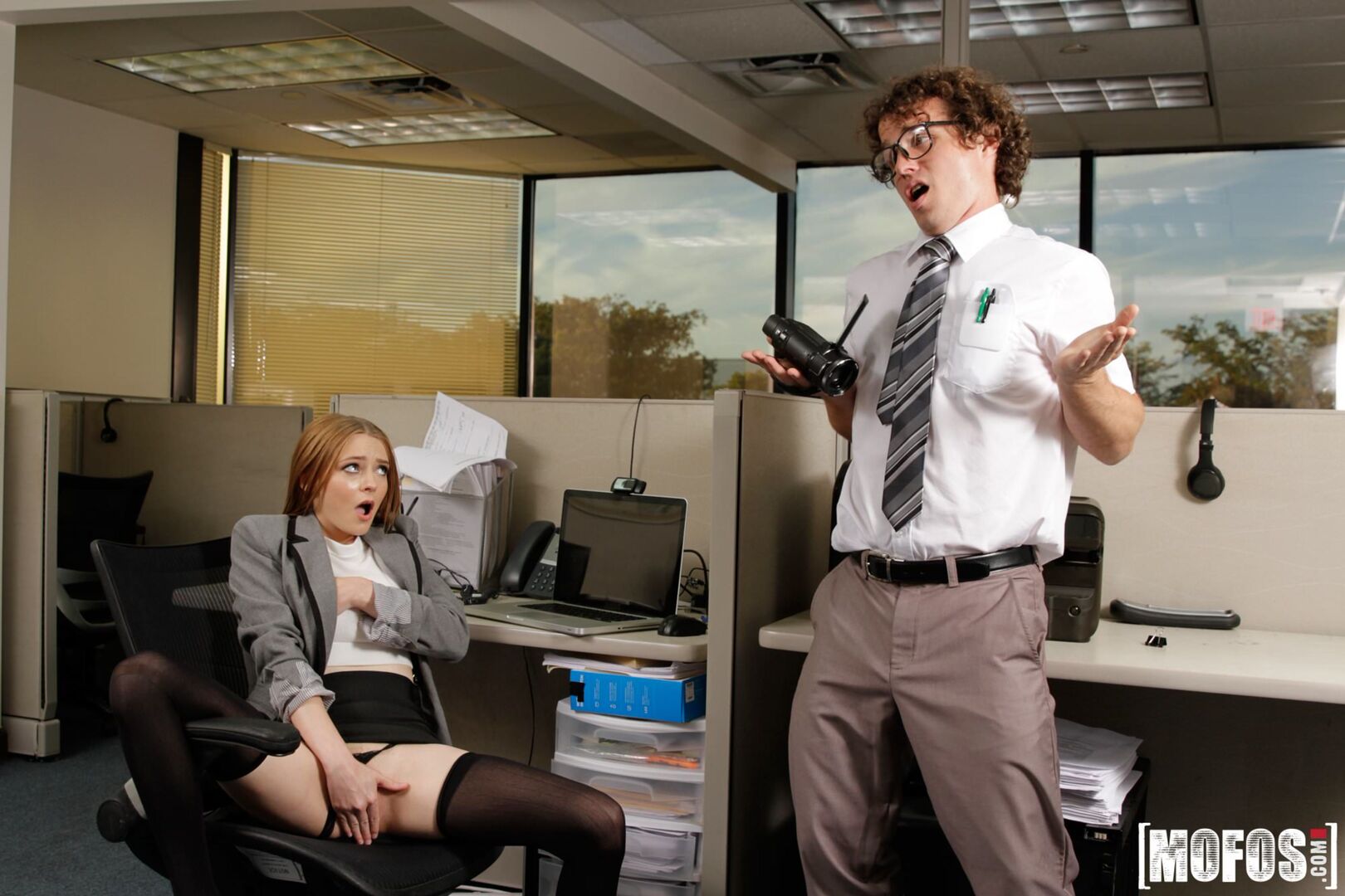 Sexy Secretary's Secret Cam Work