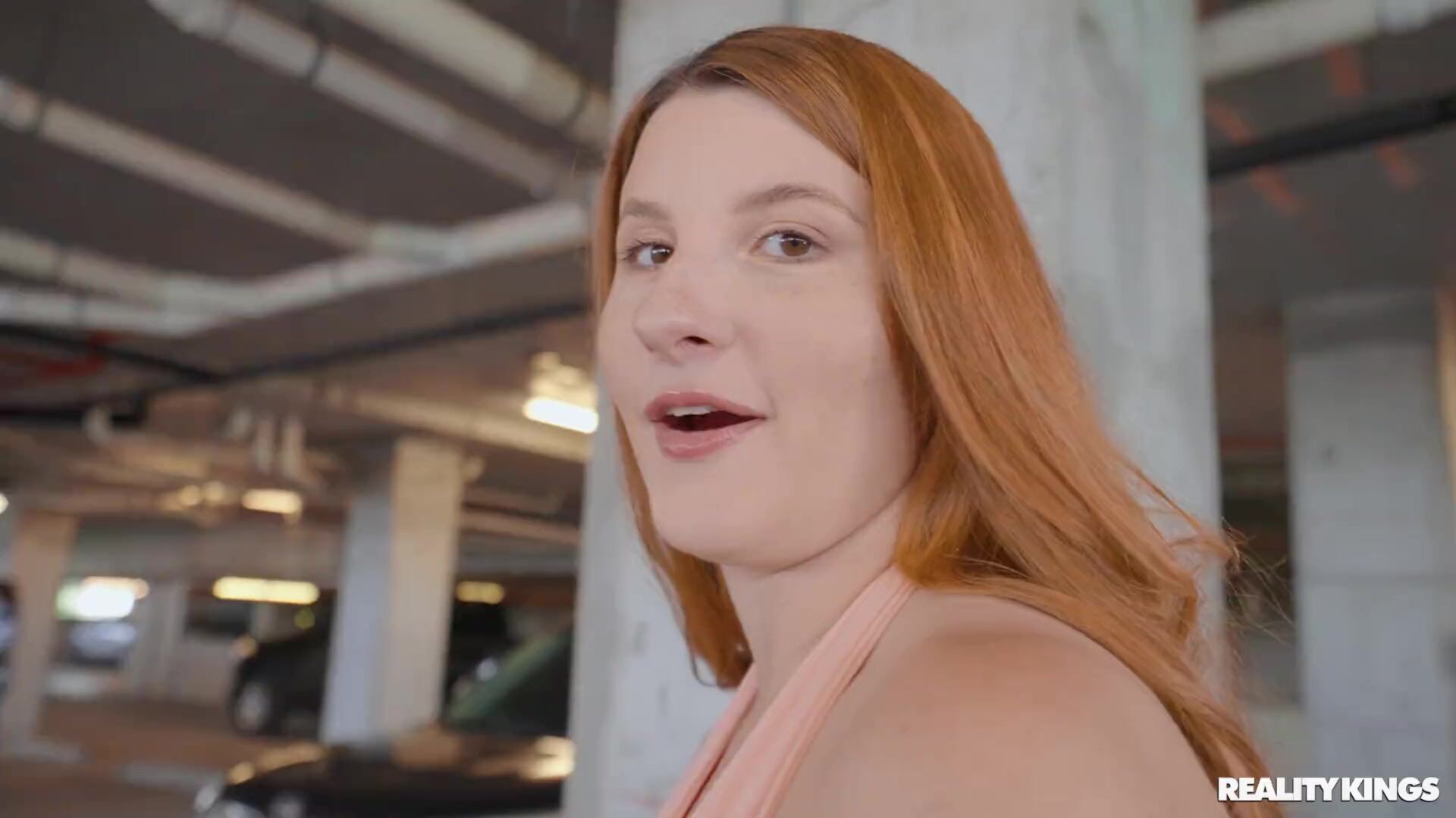 Public Garage Flashing And Fucking