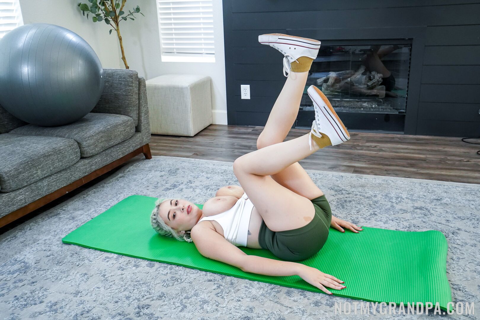 He Works Out My Titties