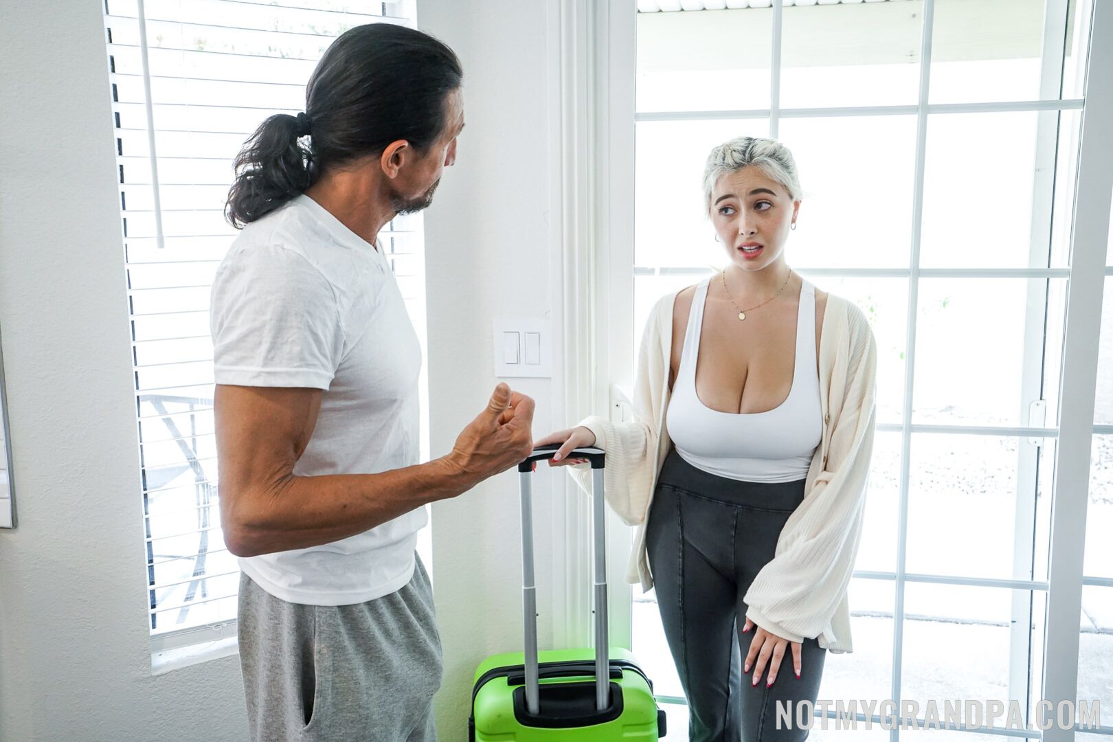 He Works Out My Titties