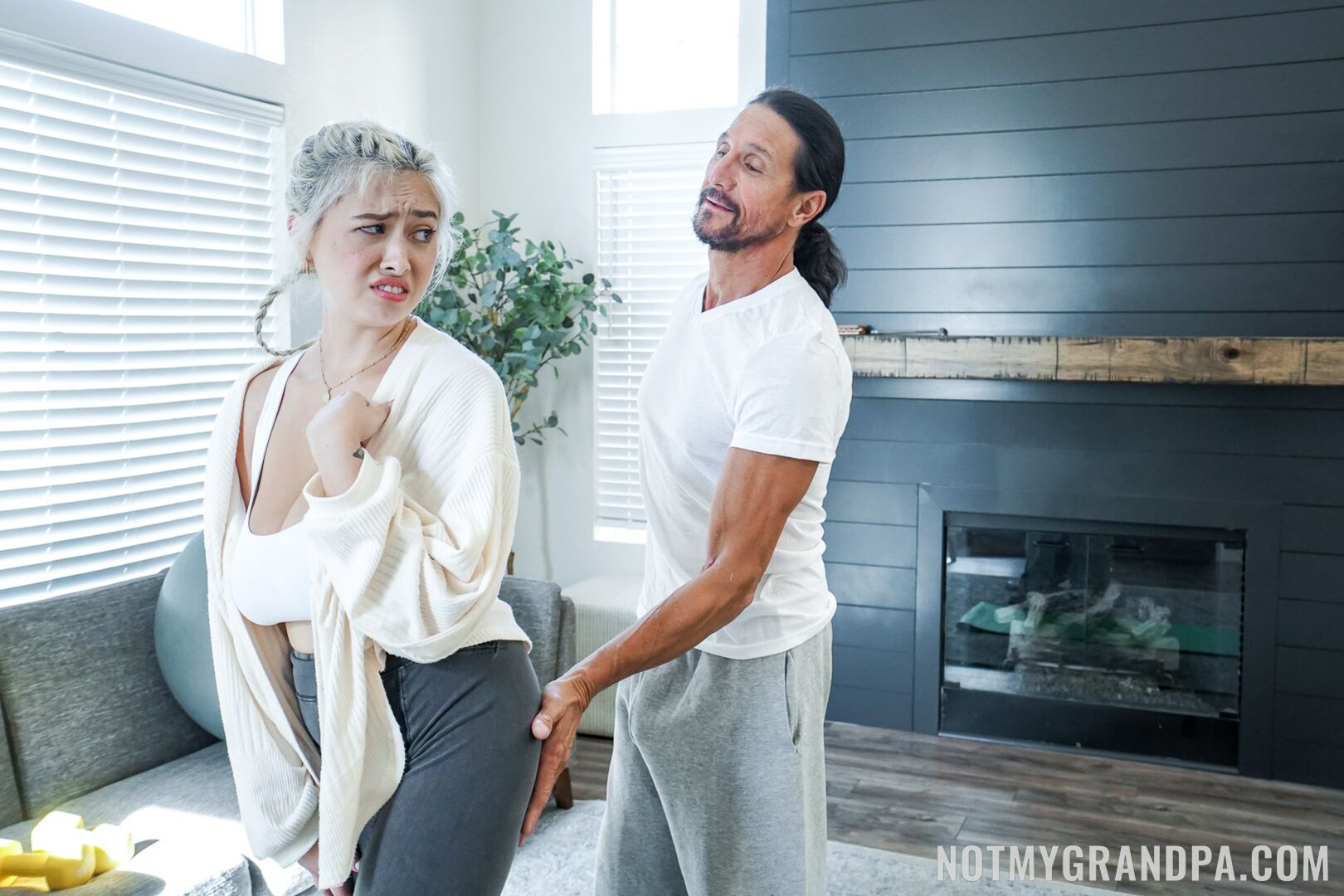 He Works Out My Titties