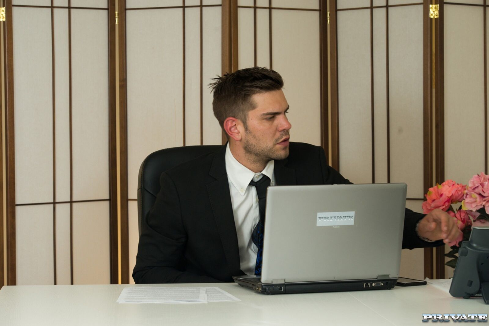 Blonde Secretary Aria Logan Sucks Her Boss’s Hard Cock