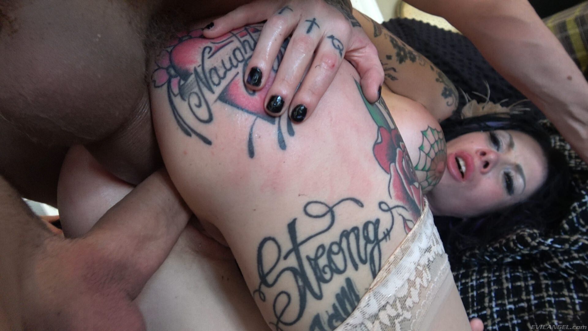 Busty Megan's DP, DAP & Creampie 3-Way