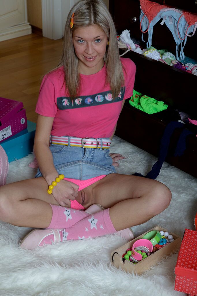 Young Petite Teen Emily Learns All About Her Vibrator