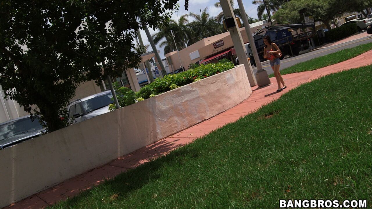 Big Ass Brunette Fucked On BangBus!