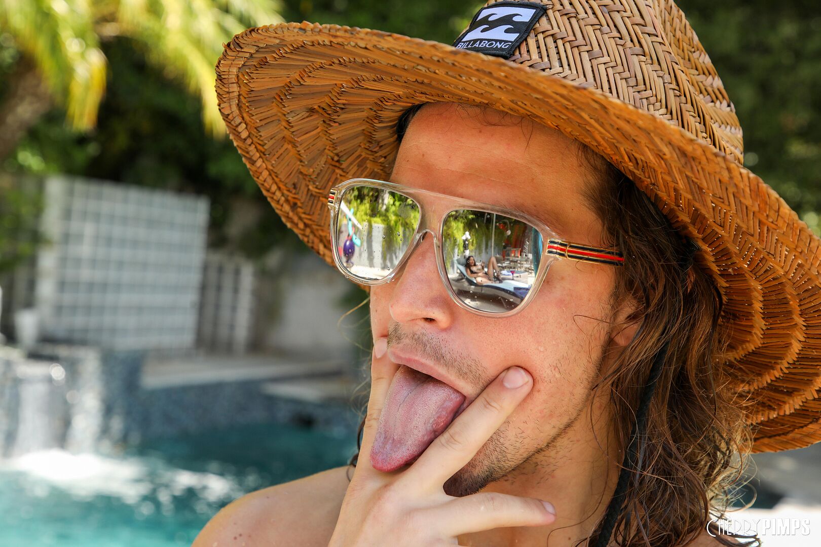 Pool Boy Flirtation